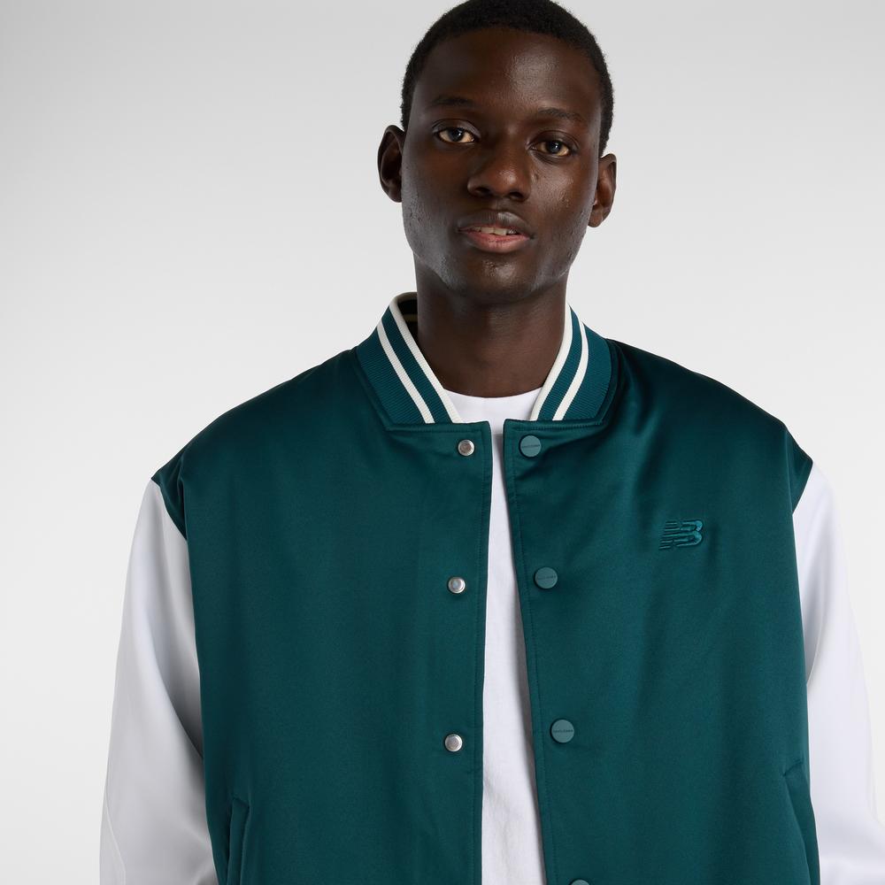 Mužský vetrovka New Balance MJ6102R7AAV - zelené