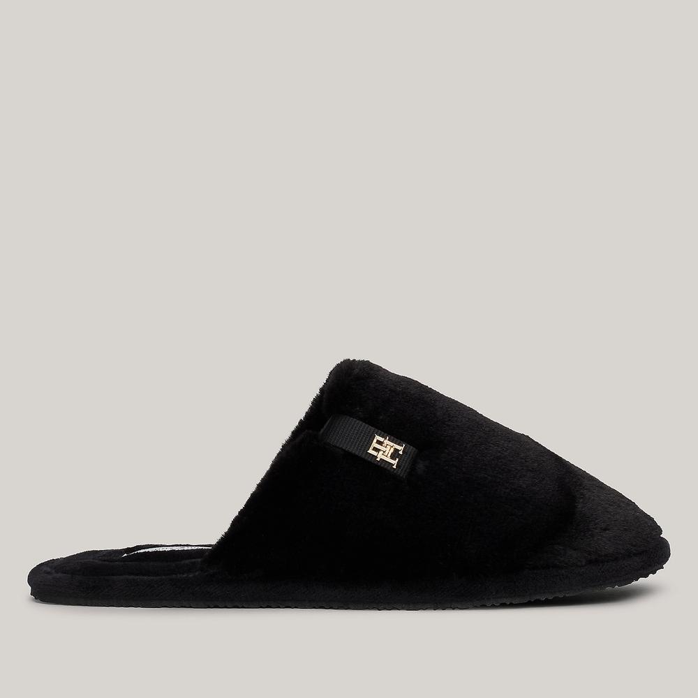 Klapky Tommy Hilfiger Comfort Home Slipper FW0FW08138-BDS - čierne