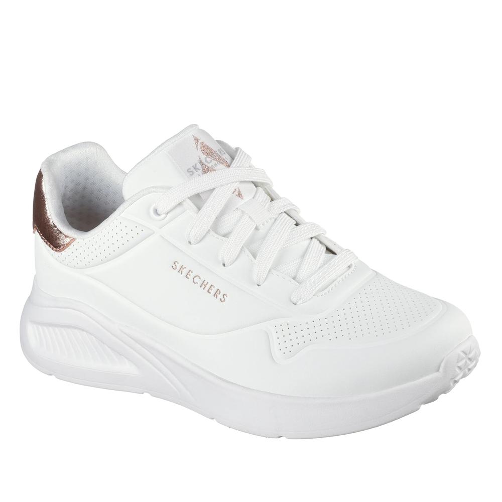 Topánky dámske Skechers Uno Lite Shimmer Along 177291WHT - biele
