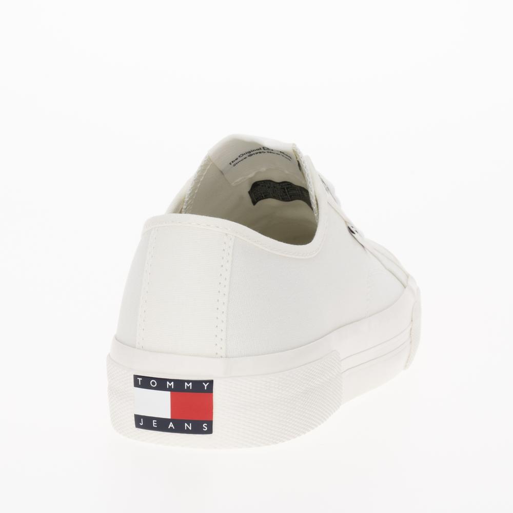 Topánky Tommy Hilfiger Lace-Up Canvas EM0EM01365-YBL - biele