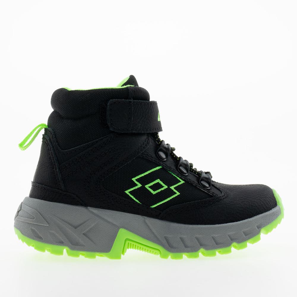 Detské topánky Lotto Woodlark Mid 2600440K-1164 - čierne