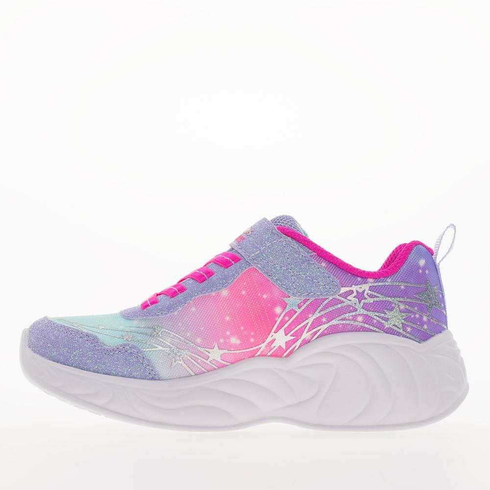 Topánky Skechers S Lights Unicorn Dreams Wishful Magic 302299LLVHP - fialové