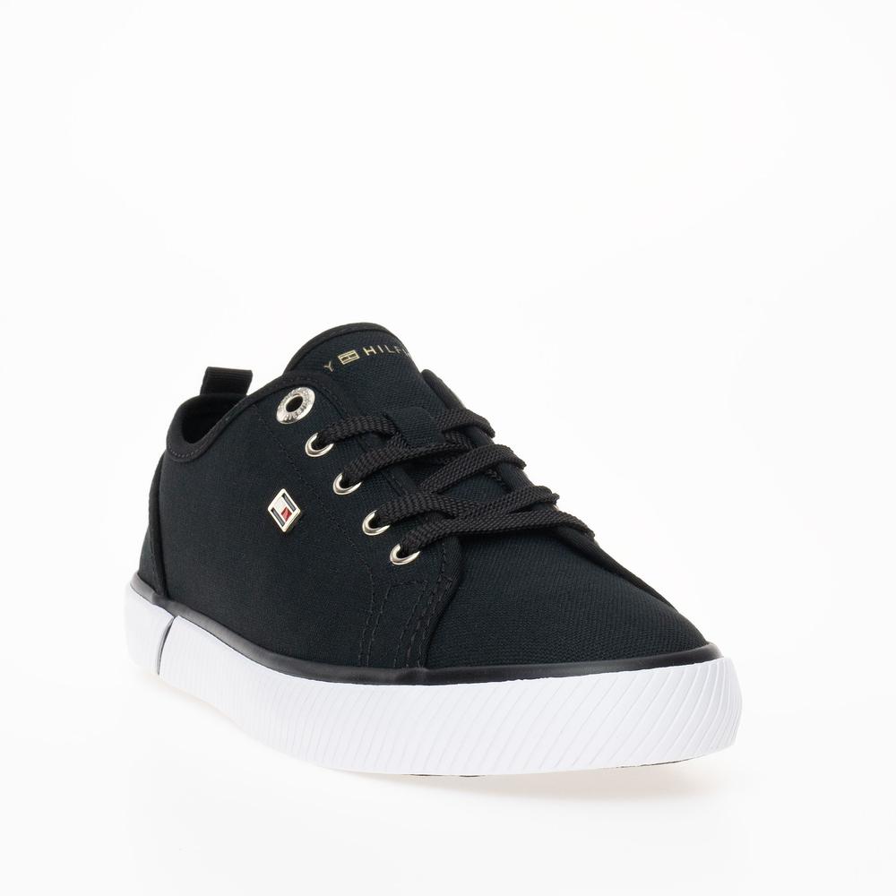 Topánky Tommy Hilfiger Vulc Canvas FW0FW08063-BDS - čierne