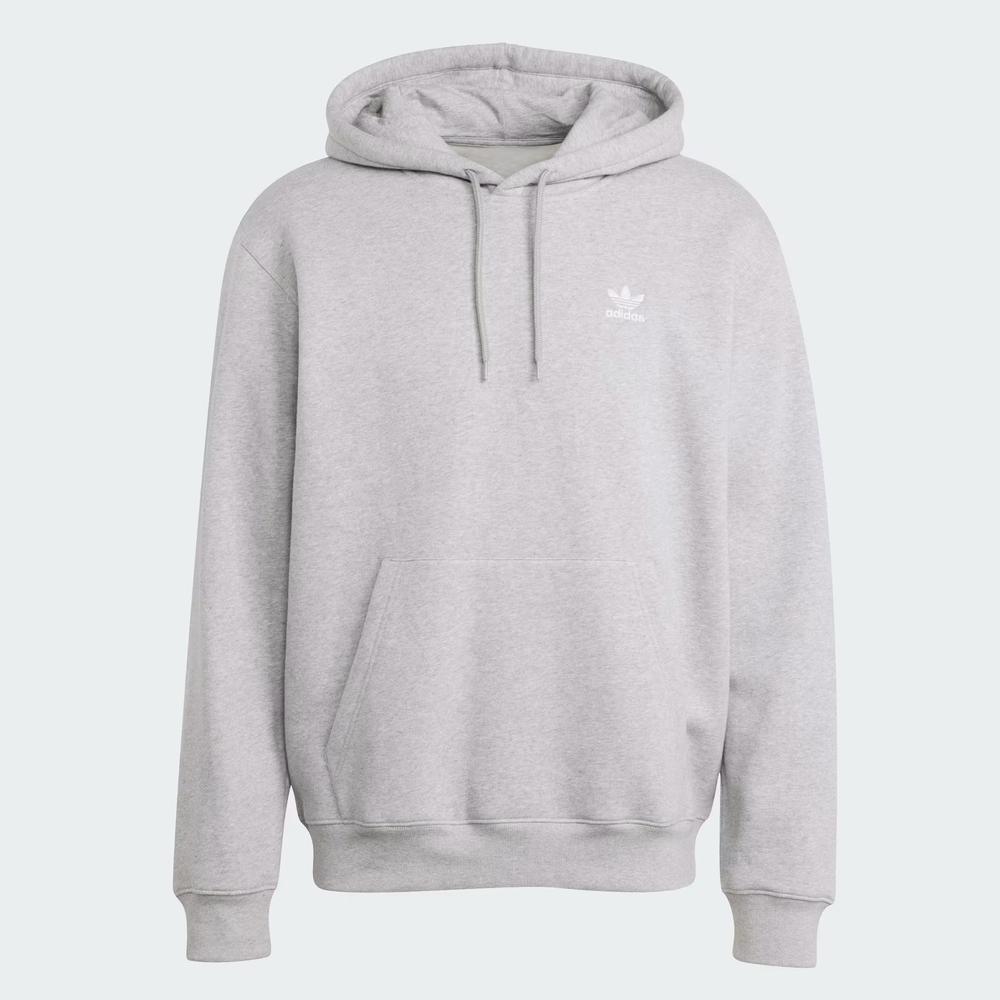 Blúza pánske adidas Originals Trefoil Essentials Loose Hoodie JV6057 - šedý
