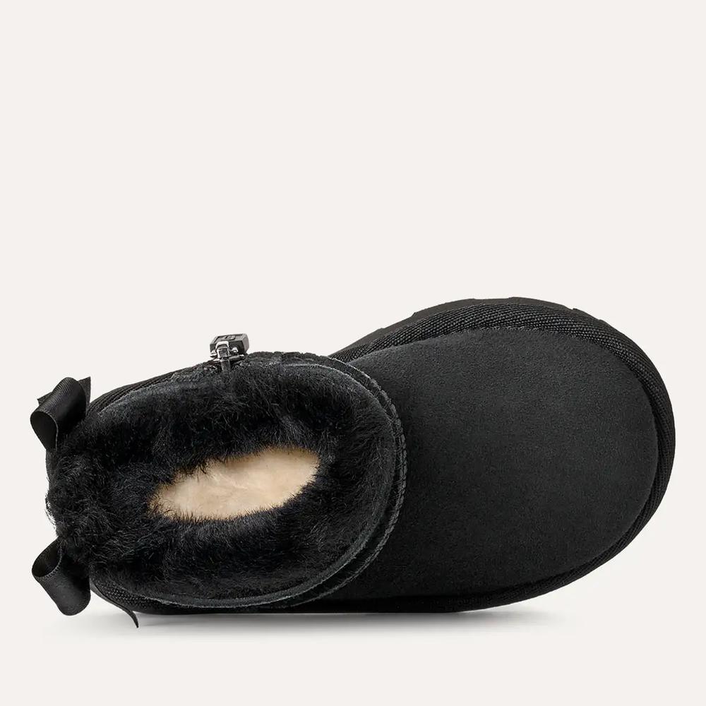 Detské topánky Ugg Toddlers Ultra Mini Bailey Bow Boot 1185920T-BLK - čierne