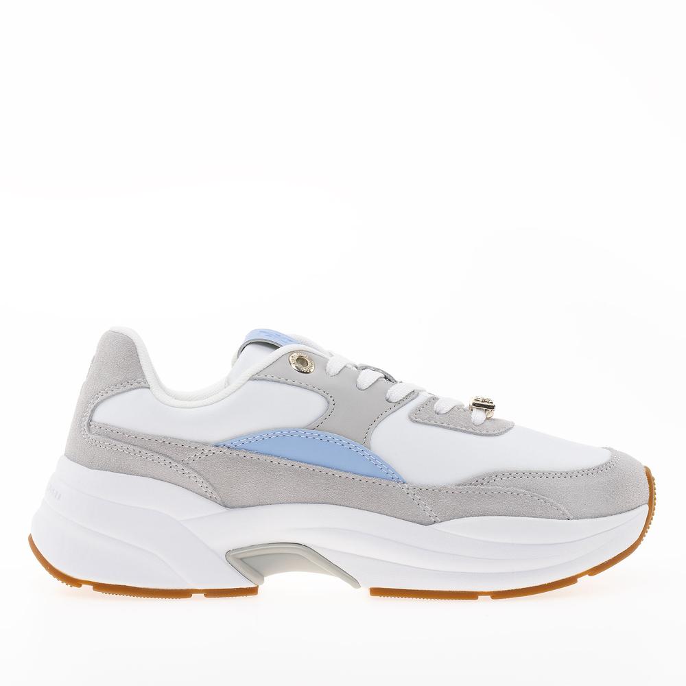 Topánky Tommy Hilfiger Chunky Feminine Runner Hardware FW0FW07703-PQT - biele