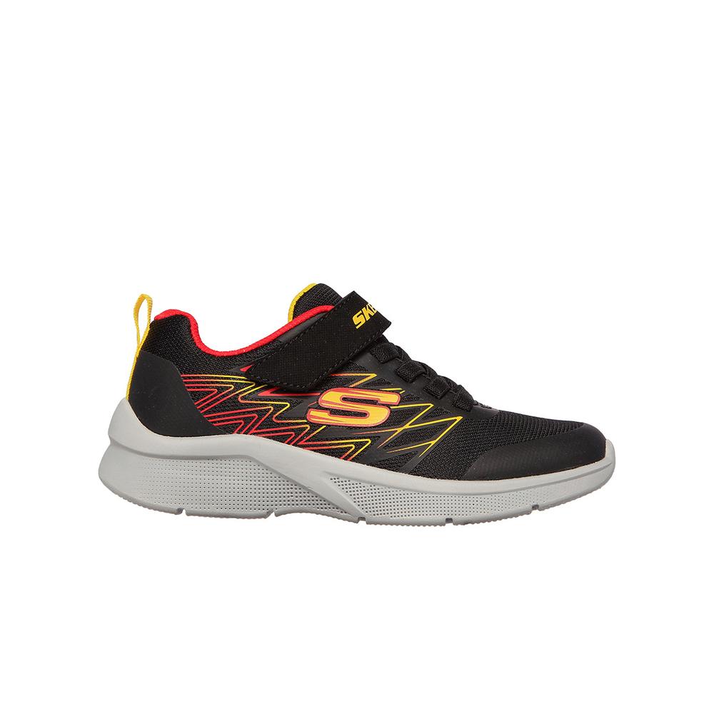 Topánky Skechers Microspec Texlor 403770LBKRD - čierne