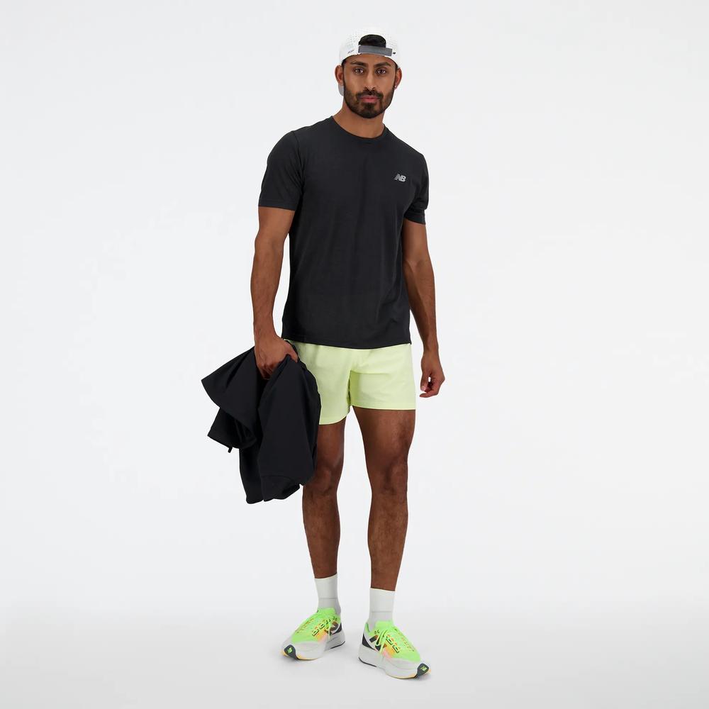 Pánske šortky New Balance MS41286LLT - žltá