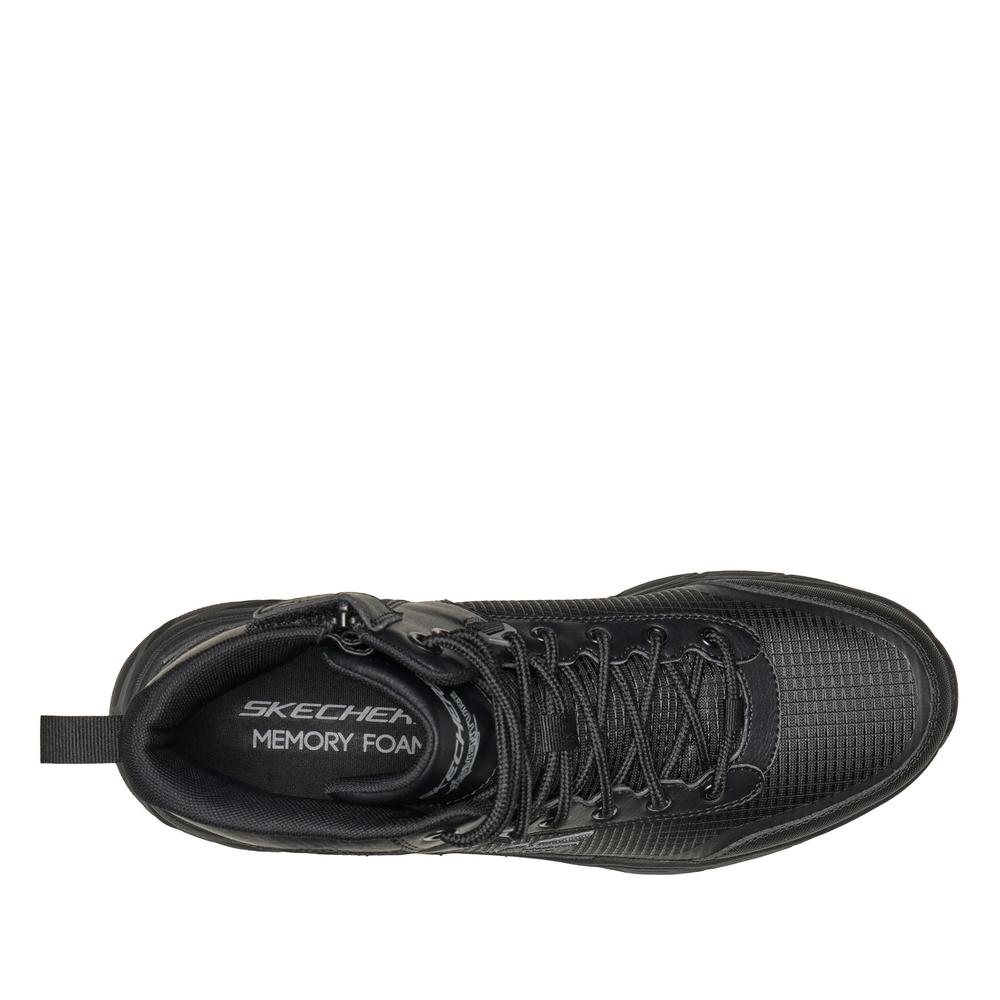 Topánky pánske Skechers Hillcrest 2.0 Woodrock Peak 237804BBK - čierne