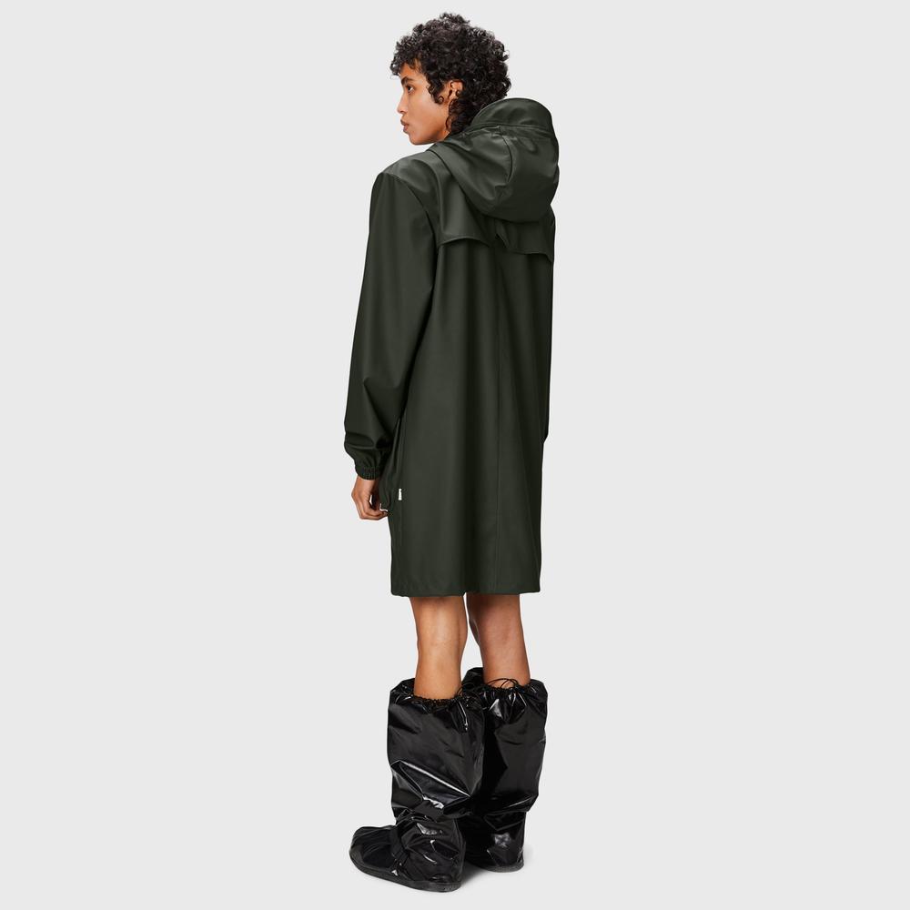 Bunda Rains Cargo Long Jacket 19850-03 - zelené