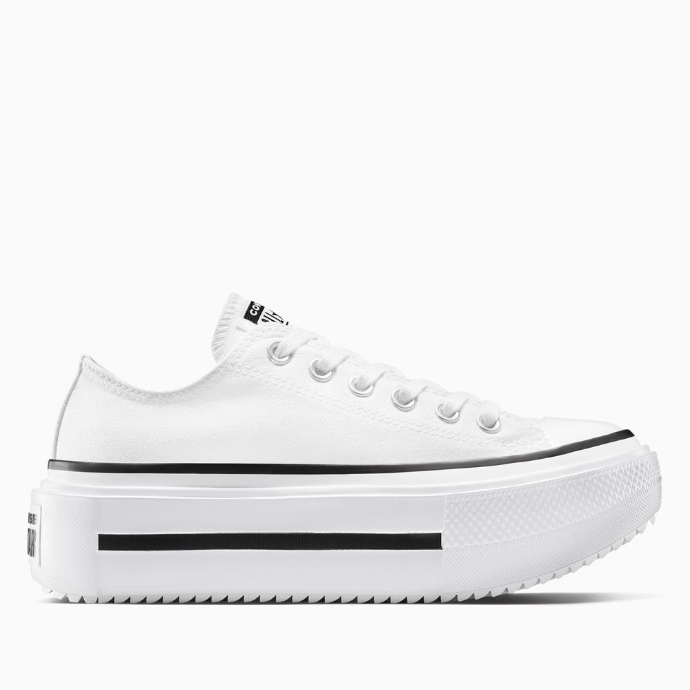 Dámske topánky Converse Chuck Taylor All Star Lift Platform Leather A15491C - biele