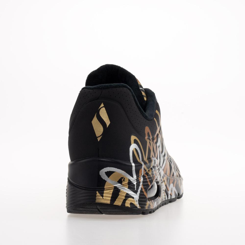 Topánky Skechers Uno Metallic Love 155523BKGD - čierne