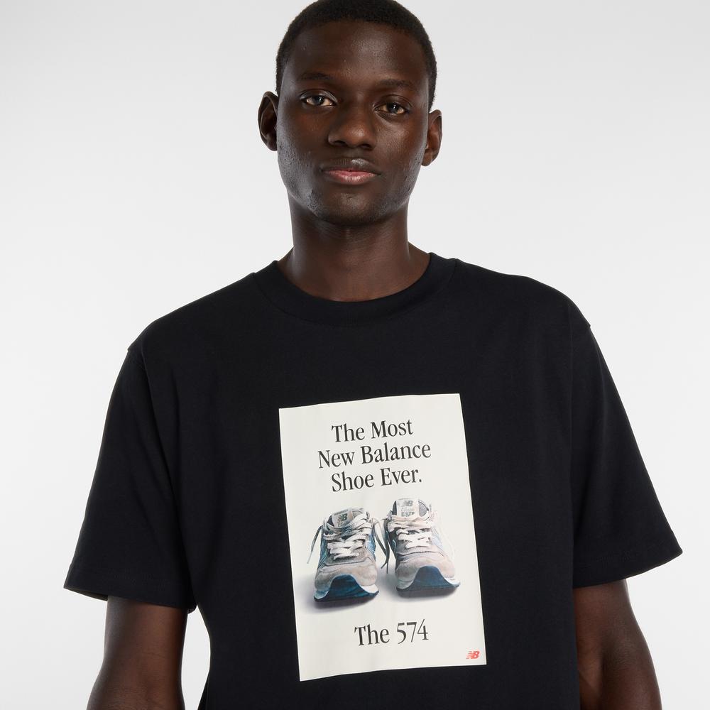 Pánske tričko New Balance MT61B0WFBK - čierne