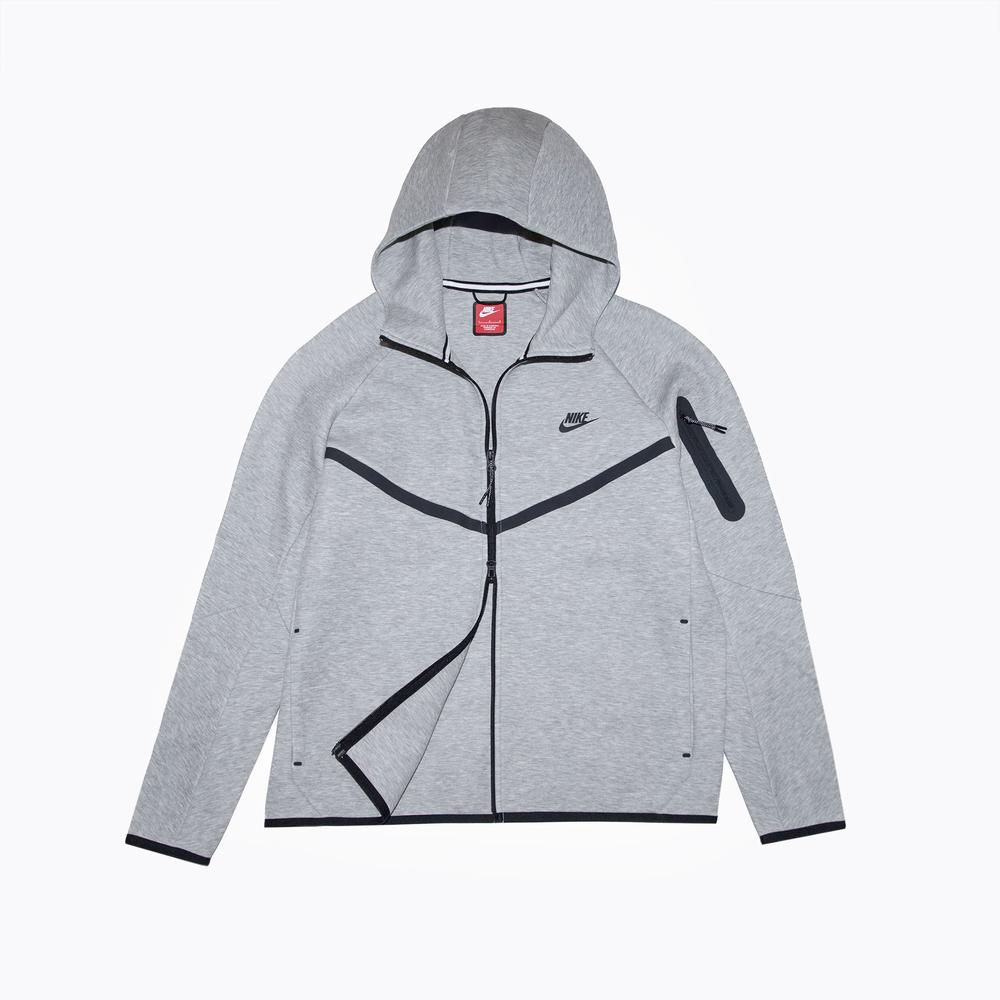 Blúza pánske Nike Tech Fleece Windrunner Full-Zip HV0949-063 - šedý