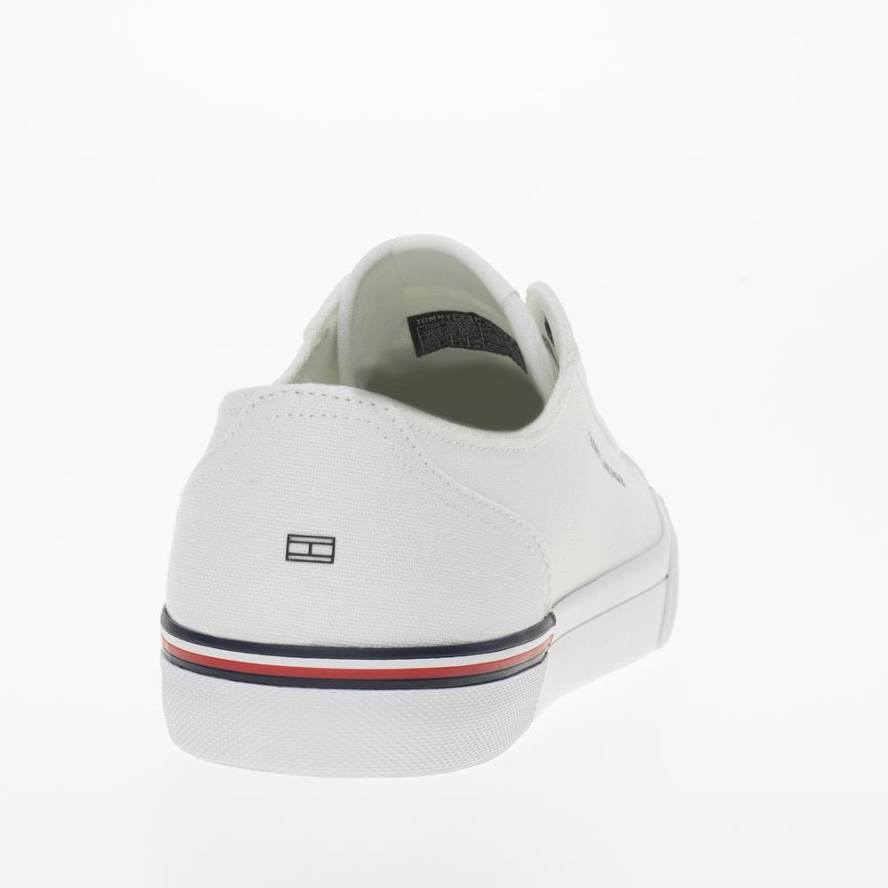 Topánky Tommy Hilfiger Corporate Vulc Canvas FM0FM04954-YBS - biele