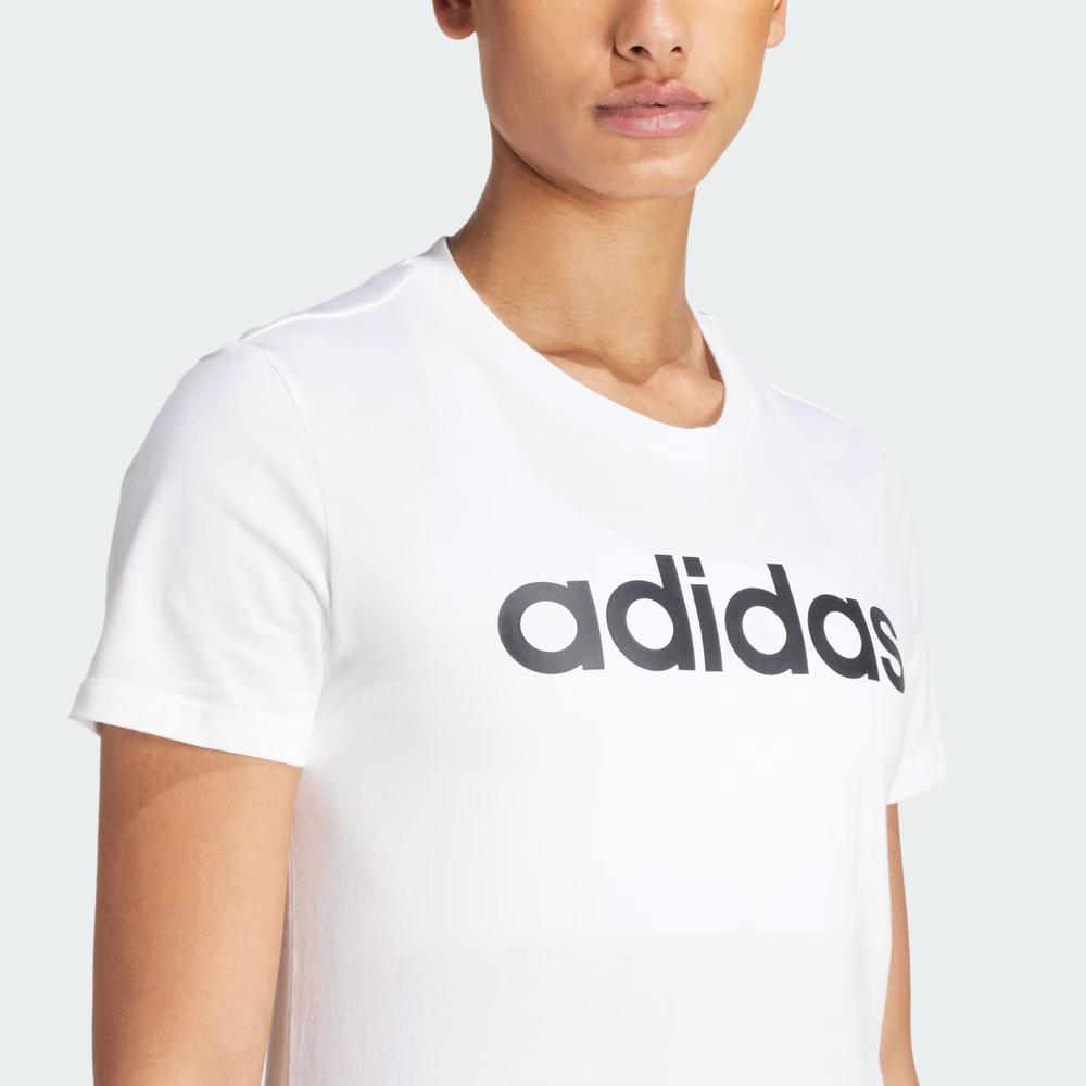 Tričko adidas Sportswear Loungwear Essentials Slim Logo GL0768 - biele