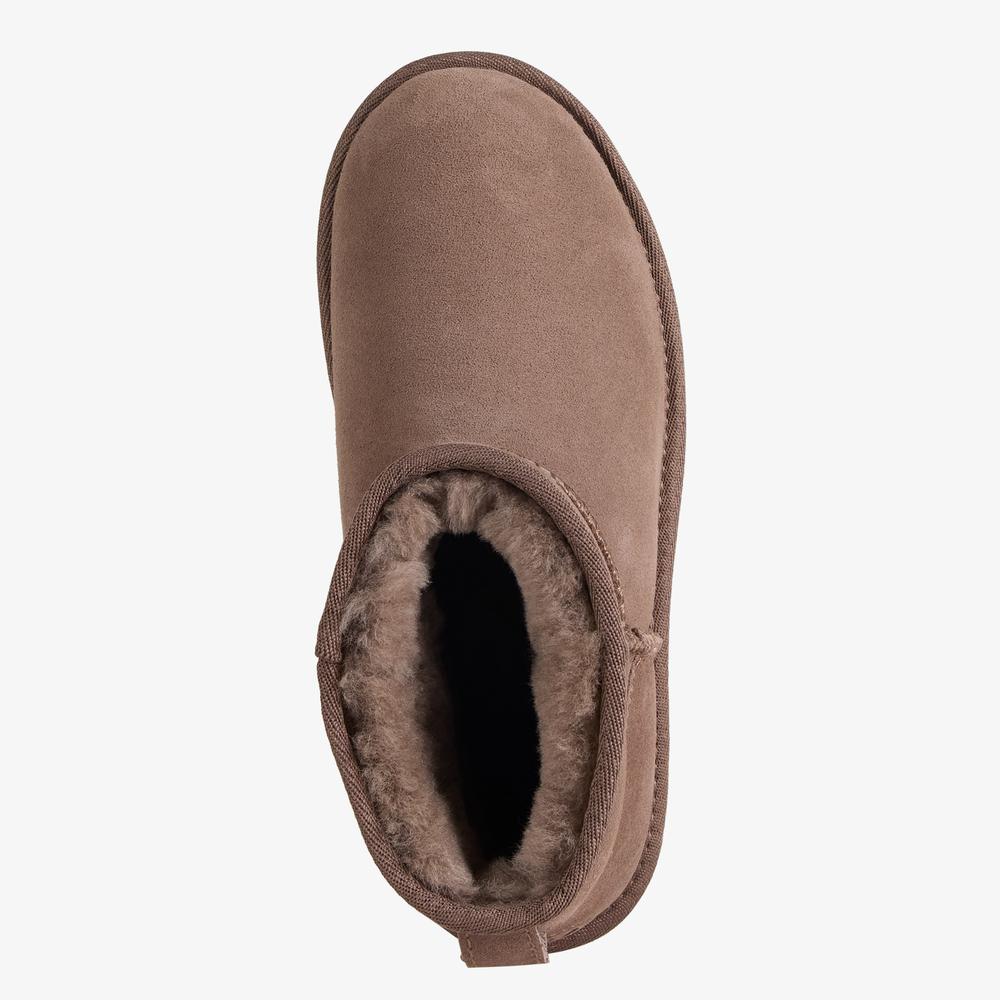 Topánky dámske Emu Australia Stinger Micro Flatform 2.0 W13296MUSH - hnedé