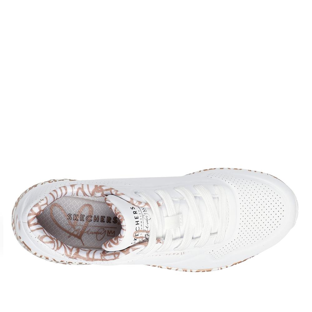 Topánky Skechers x JGoldcrown Uno Loving Love 155506WTRG - biele