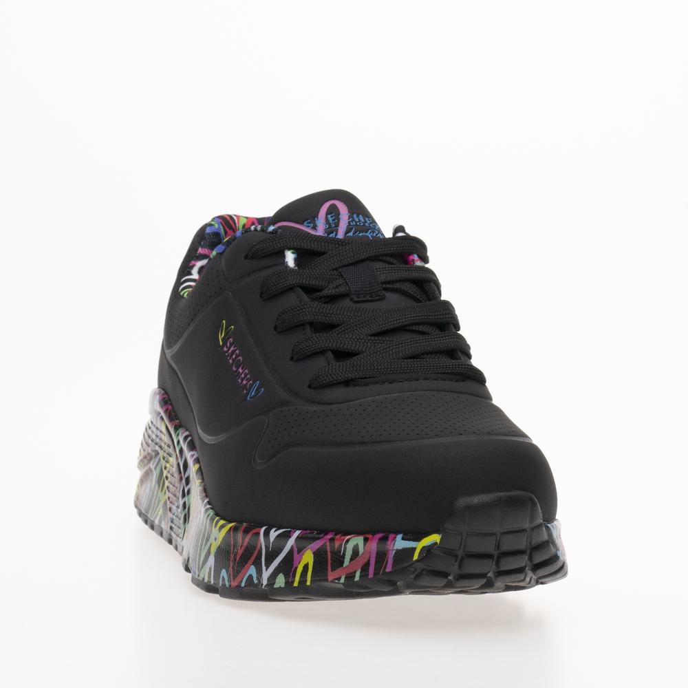 Topánky Skechers Uno Lite Lovely Luv 314976LBKMT - čierne