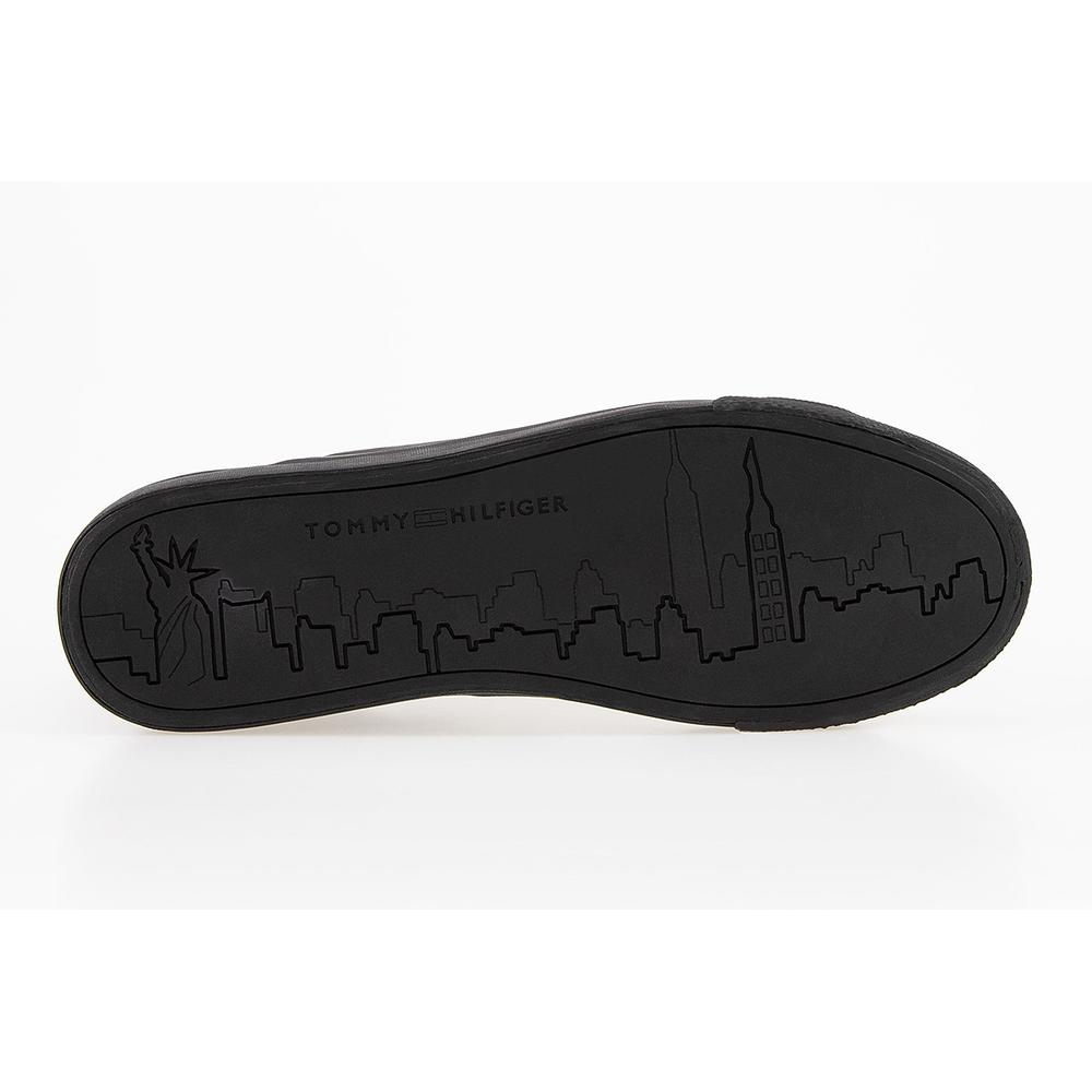 Topánky Tommy Hilfiger Signature Detailing Leather Trainers FM0FM04140-BDS - čierne