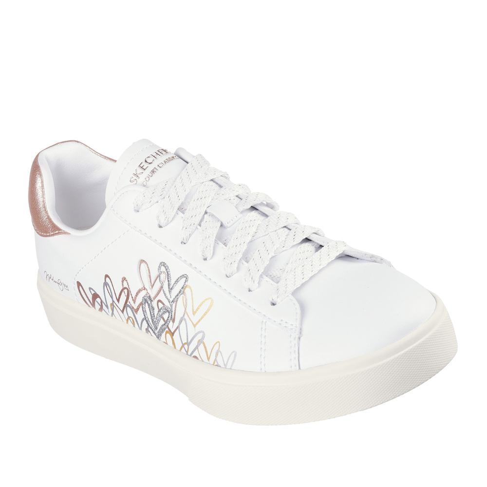 Topánky Skechers Eden LX Gleaming Hearts 185129WMLT - biele
