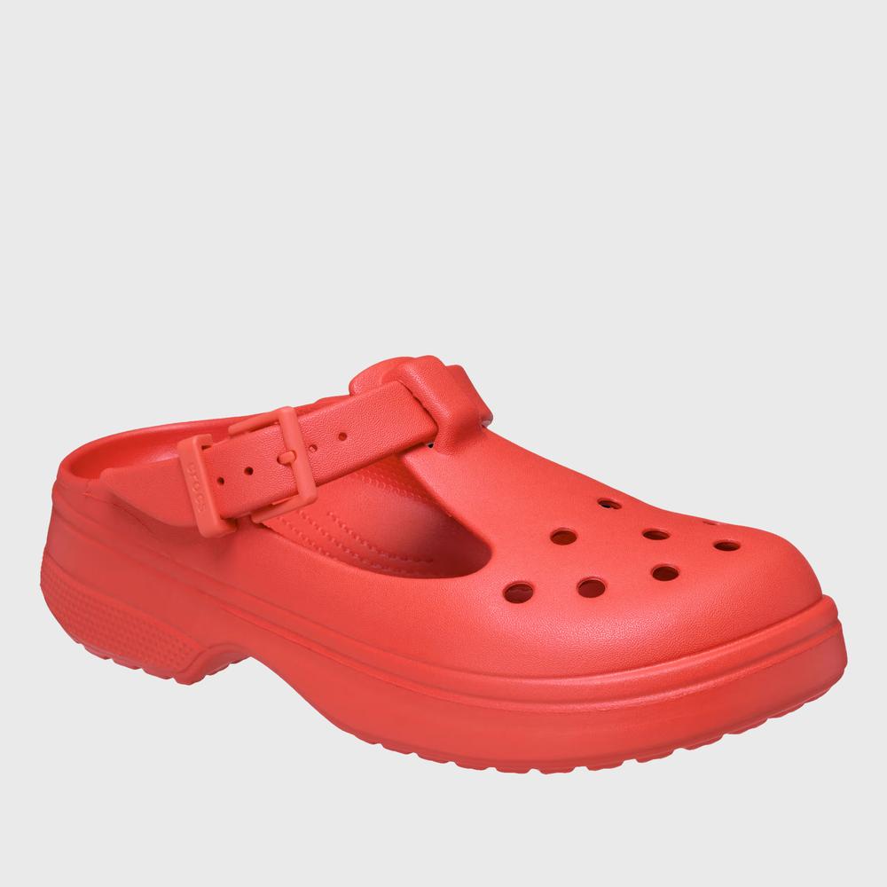 Klapky Crocs Classic Mary Jane 210581-6ZR - červené