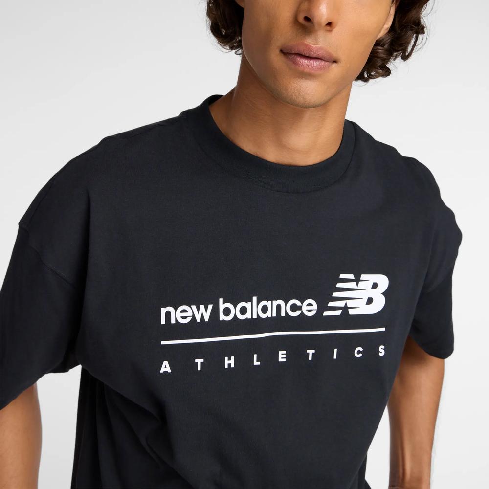 Pánske tričko New Balance MT53525BK - čierne