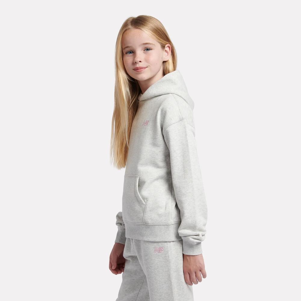 Dětské mikina New Balance LAKG0056AHH - šedý