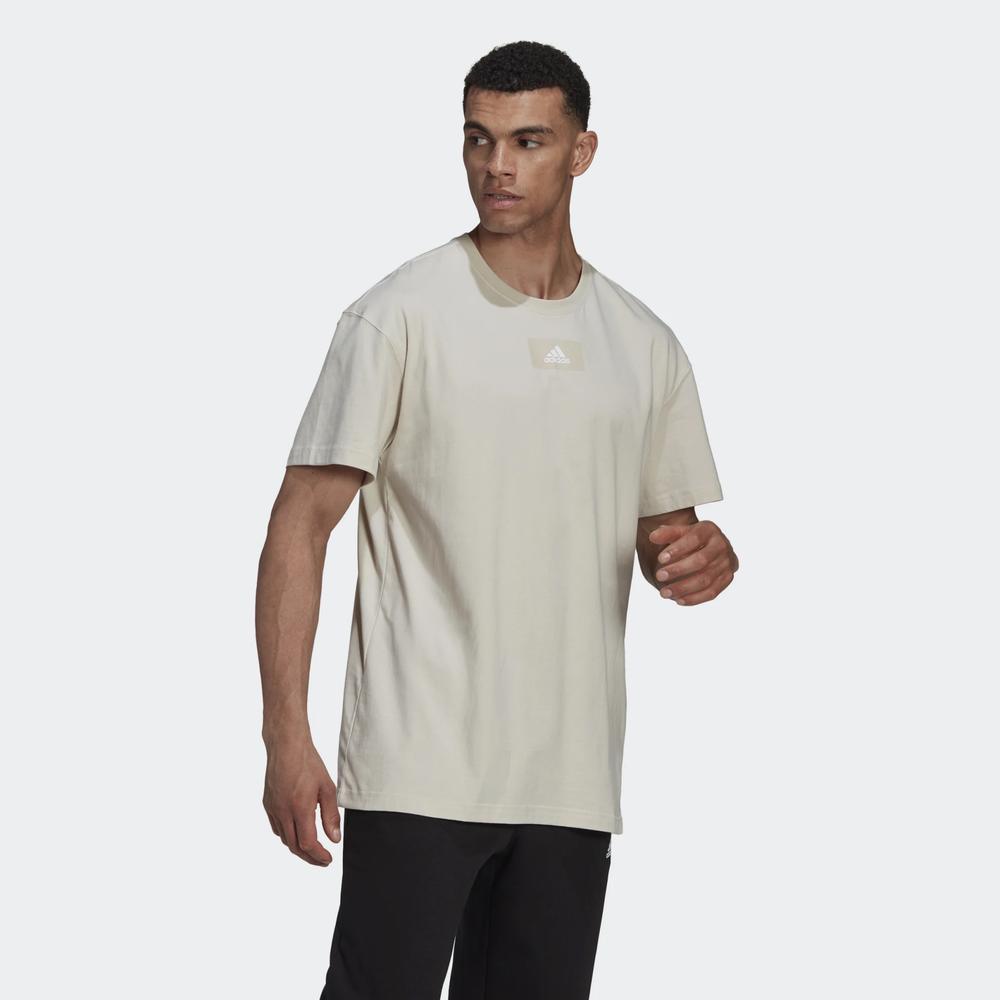 Tričko adidas Essentials FeelVivid Drop Shoulder Tee HK2856 - šedý