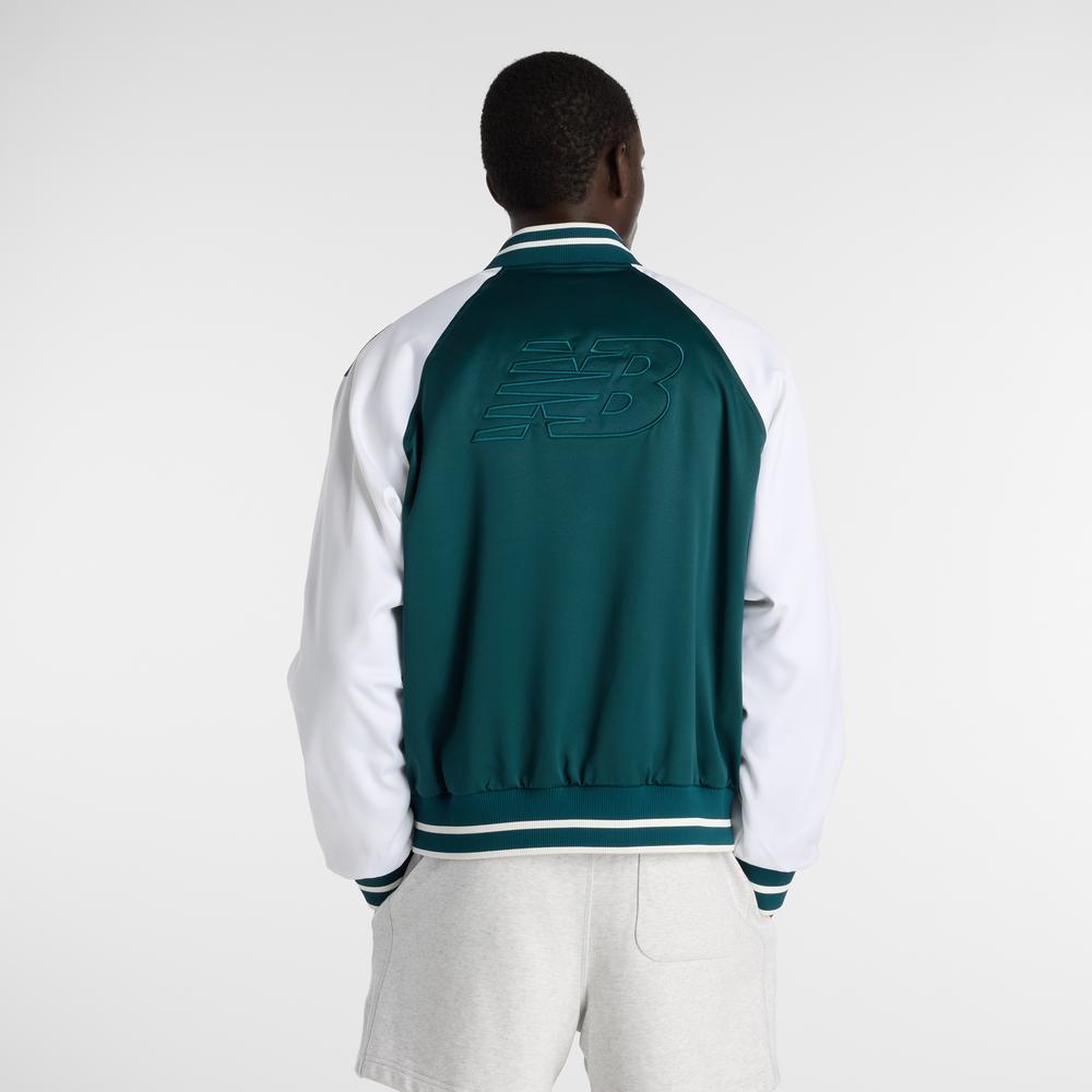 Mužský vetrovka New Balance MJ6102R7AAV - zelené