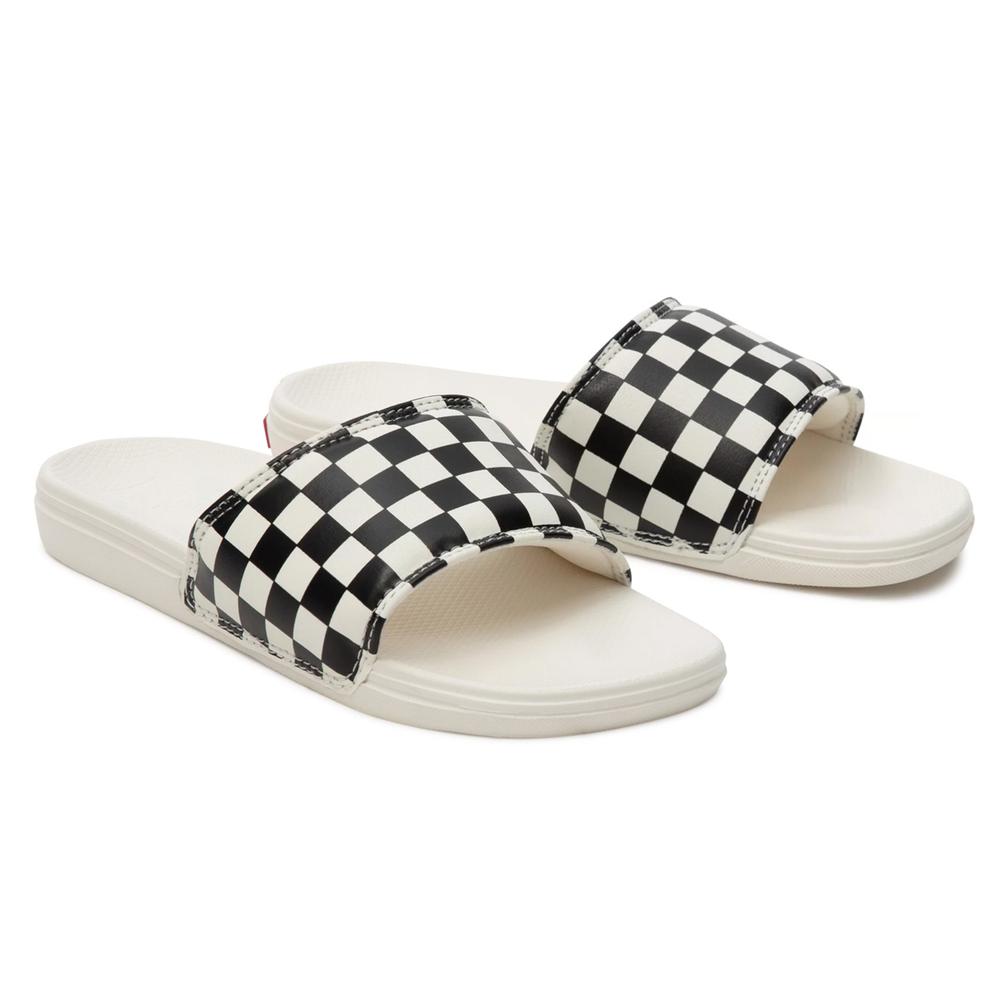 Klapky Vans Checkerboard La Costa Slide-On VN0A5HFER6R1 - biele