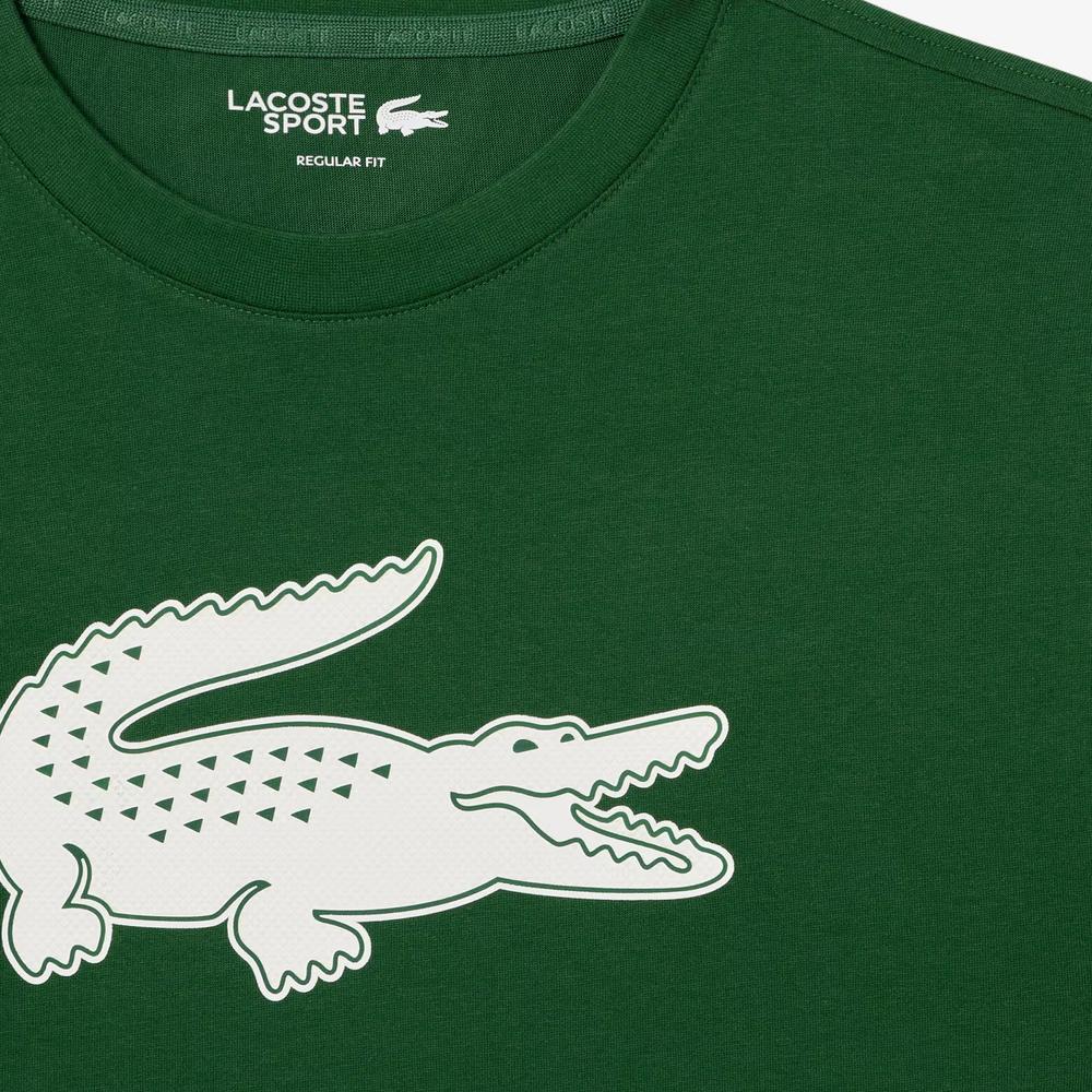 Tričko Lacoste Sport 3D Print Crocodile Breathable Jersey TH2042-YRR - zelené
