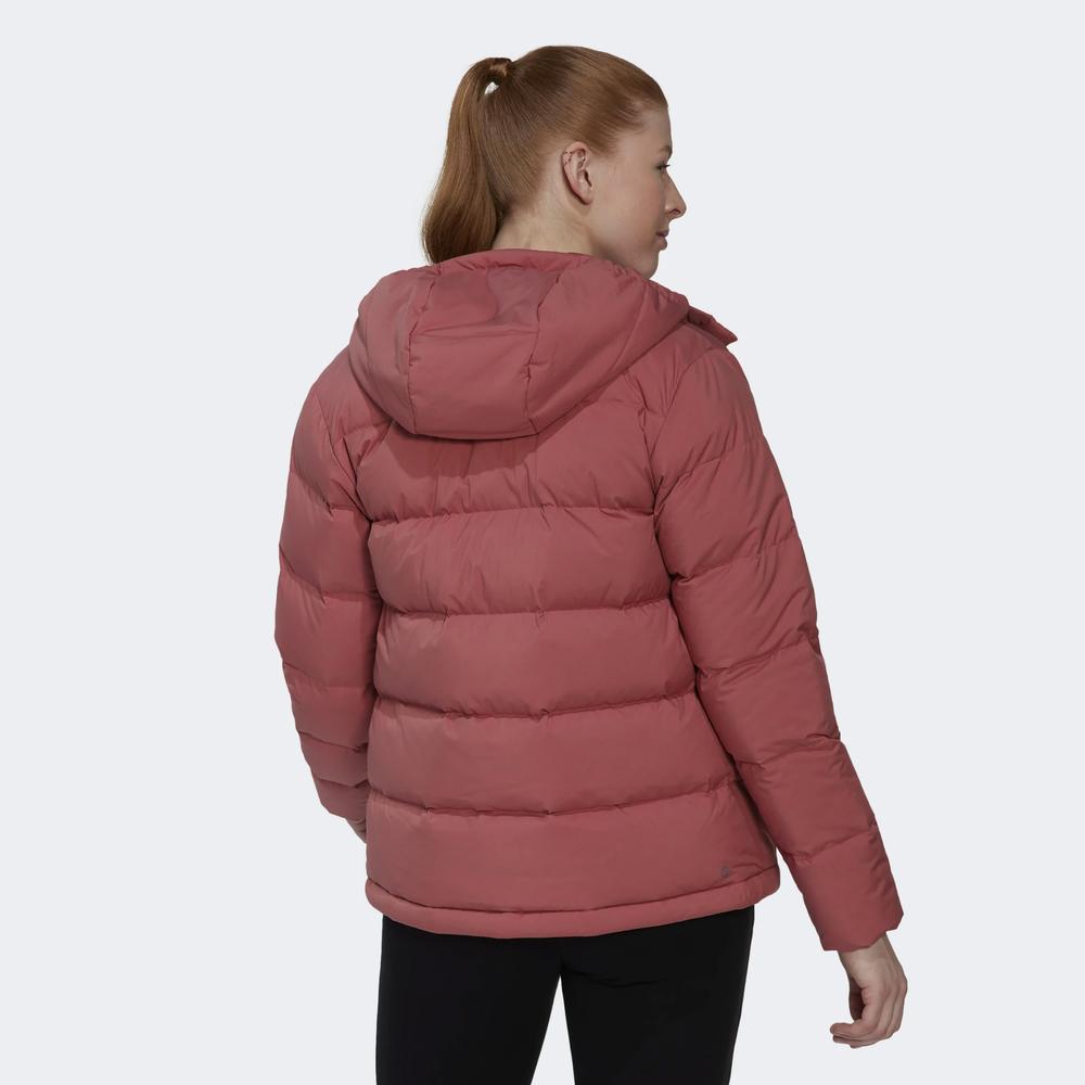 Bunda adidas Helionic Hooded Down HG8745 - červené