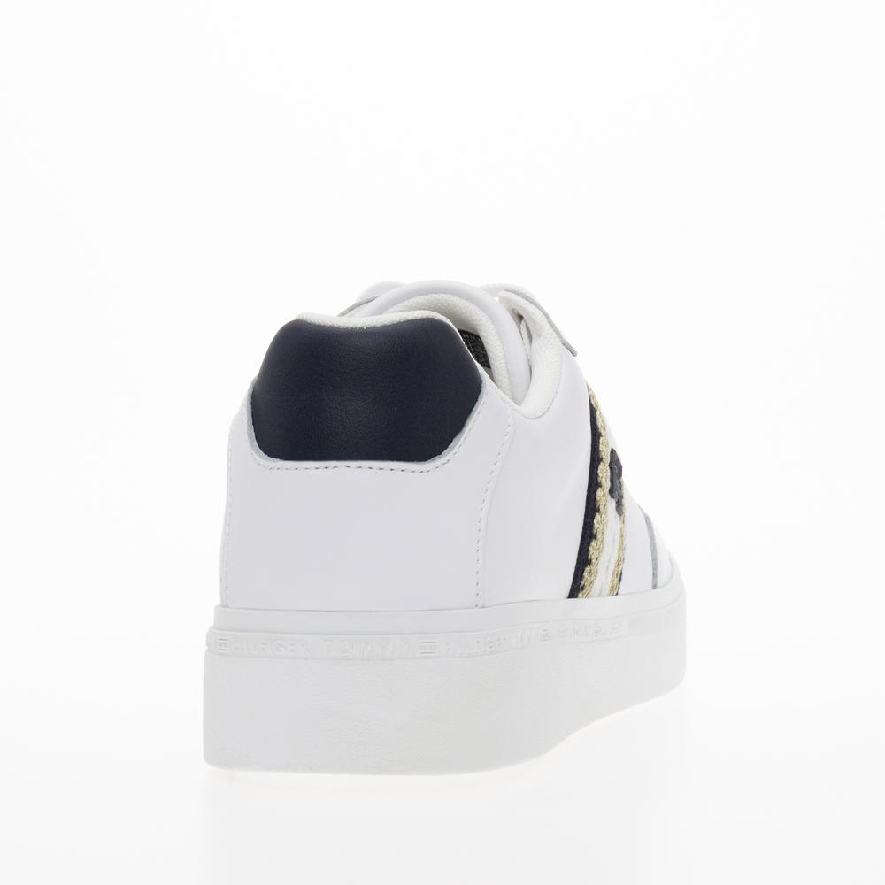 Topánky Tommy Hilfiger Court Sneaker With Webbing FW0FW07106-YBS - biele