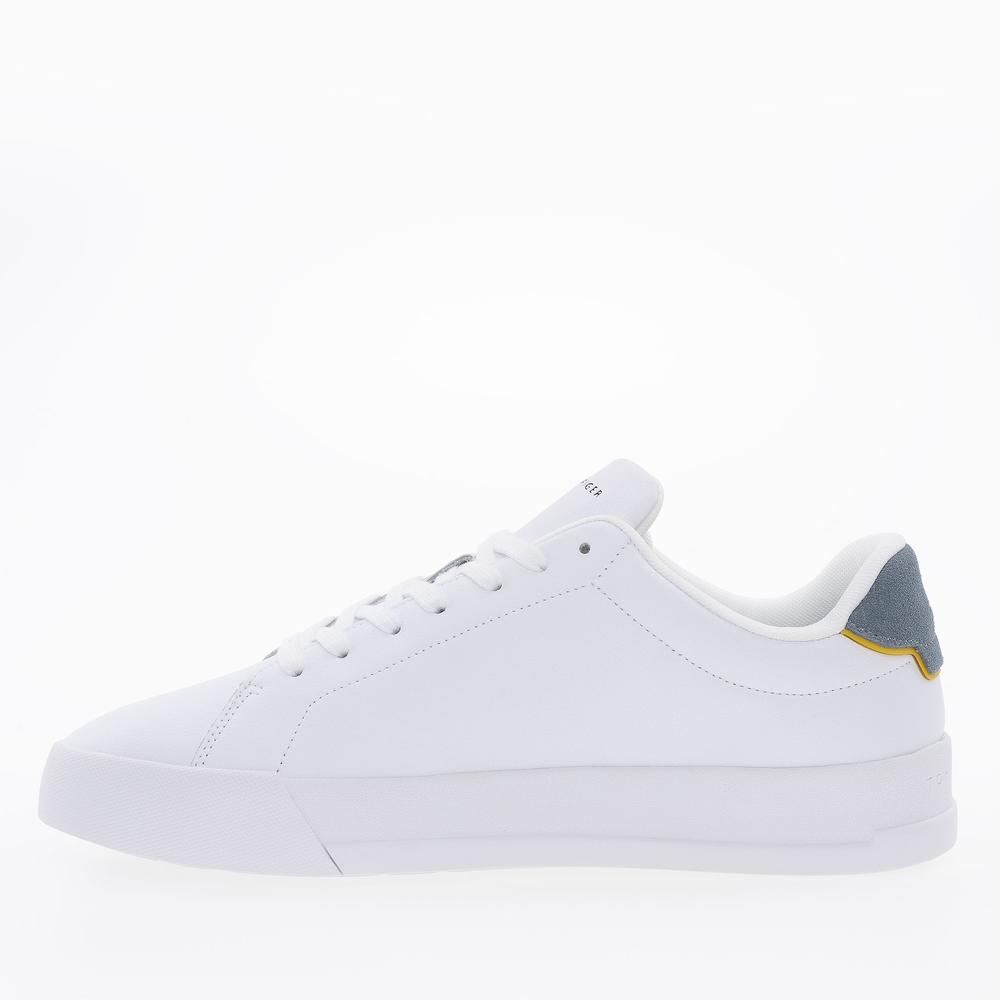 Topánky Tommy Hilfiger Court Leather Detail FM0FM05367-PN6 - biele