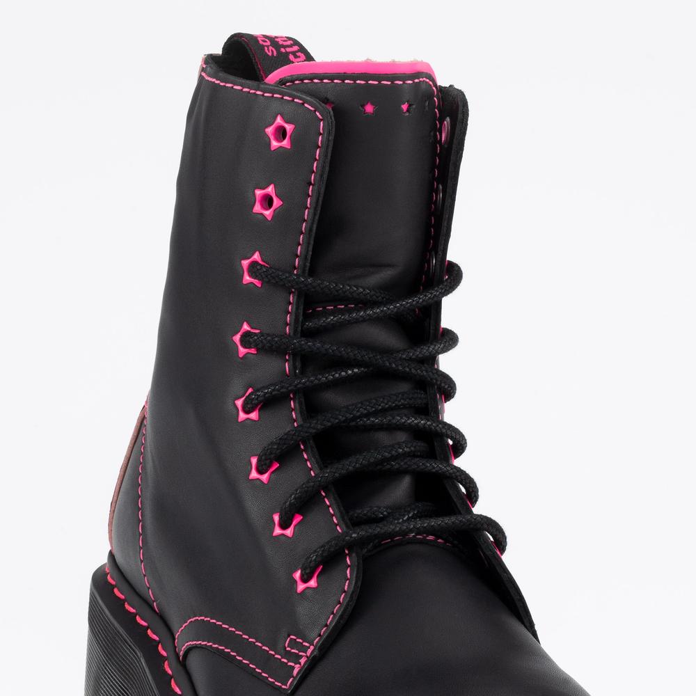 Topánky Dr. Martens Jadon II Neon Star Leather Platform 27617001 - čierne