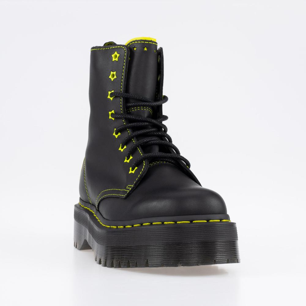 Topánky Dr. Martens Jadon II Neon Star Leather Platform 27617002 - čierne
