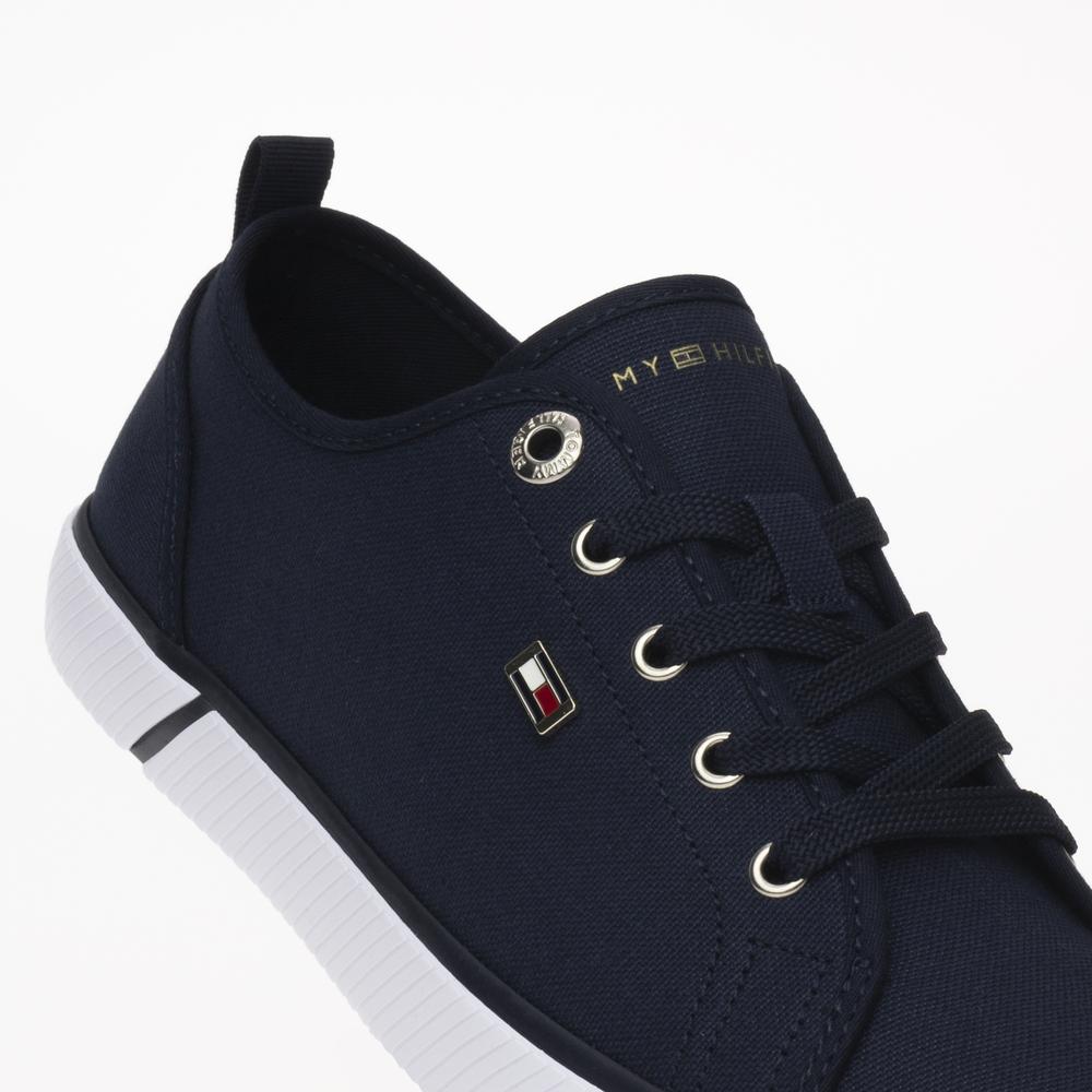 Topánky Tommy Hilfiger Vulc Canvas FW0FW08063-DW6 - tmavomodré