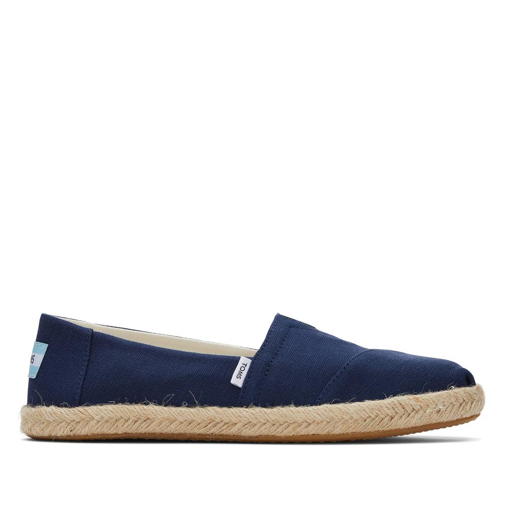 Topánky Toms Alpargata Recycled Cotton Rope Espadrille 10019674 - tmavomodré