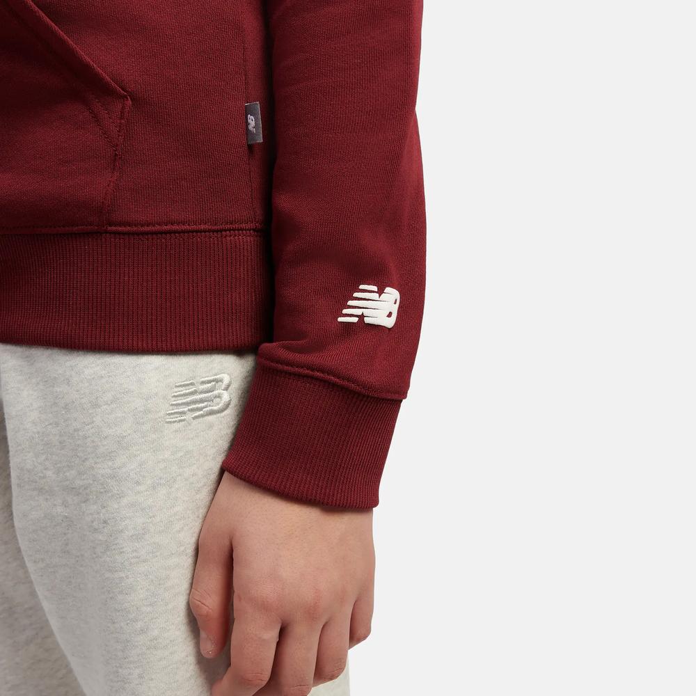 Dětské mikina New Balance LAKB0347MHB - bordóvé