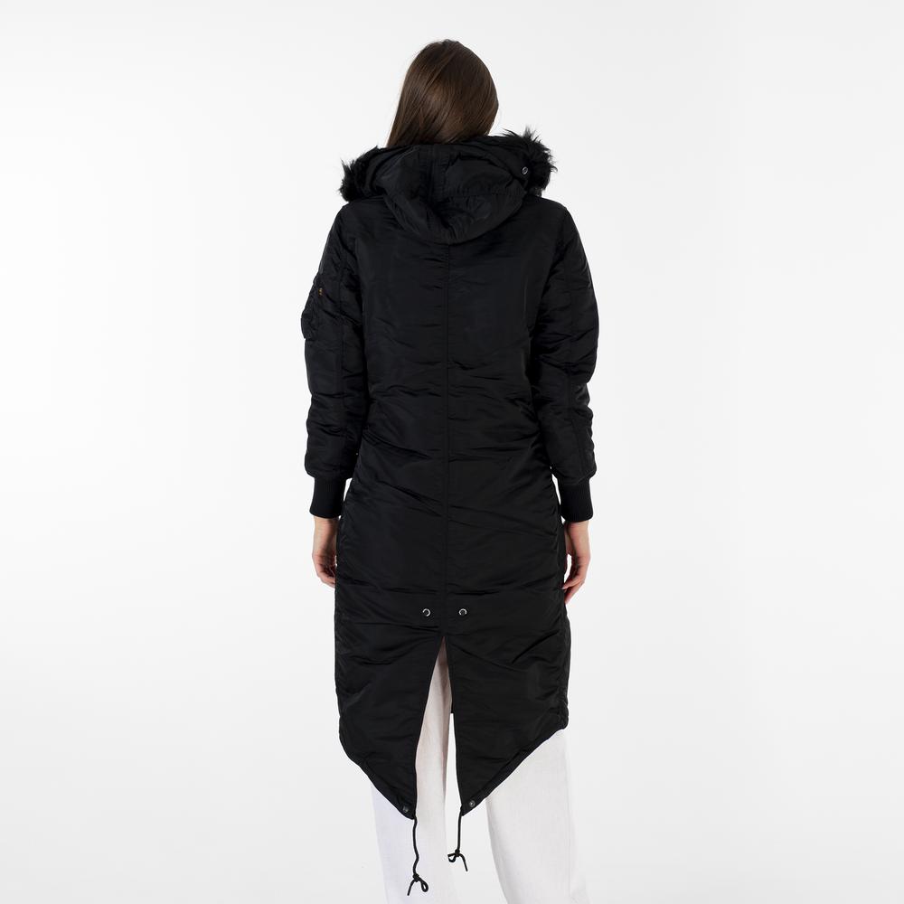 Bunda Alpha Industries Long Fishtail 19801303 - čierne