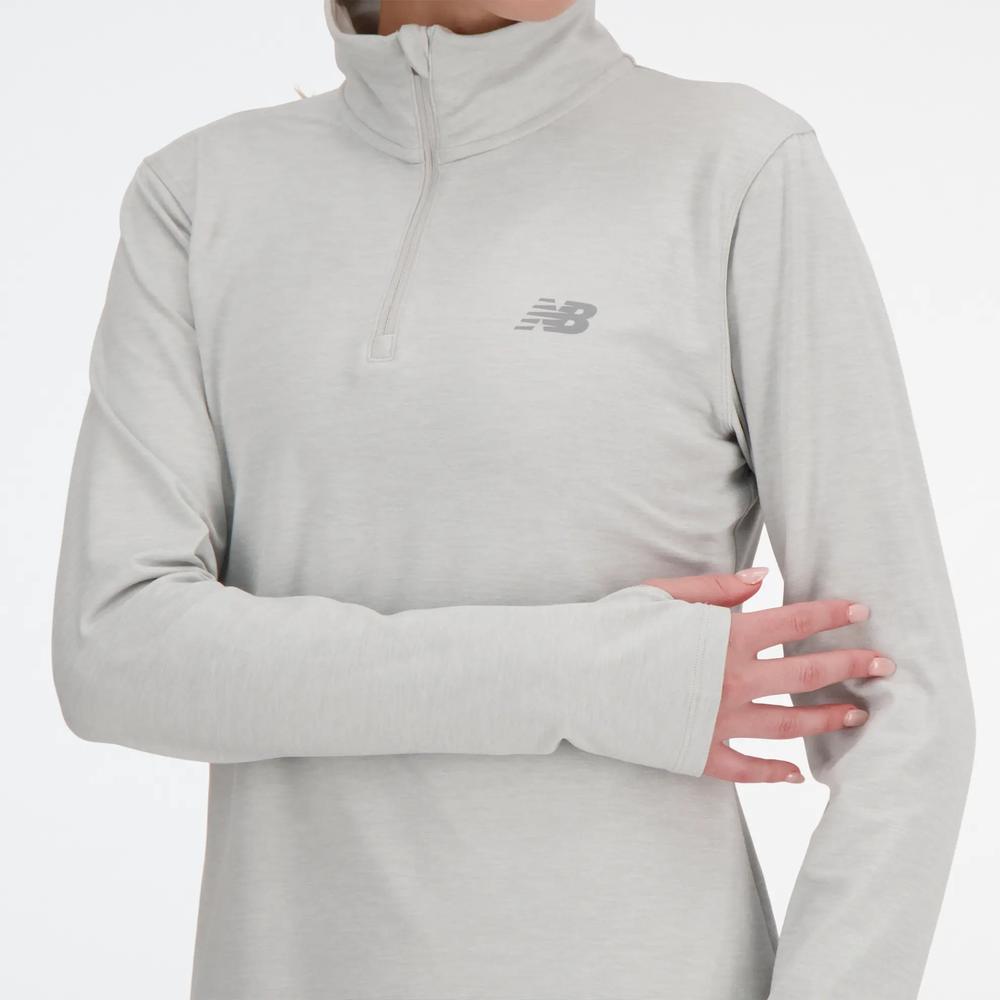 Dámska mikina New Balance WT41150AHH - šedý