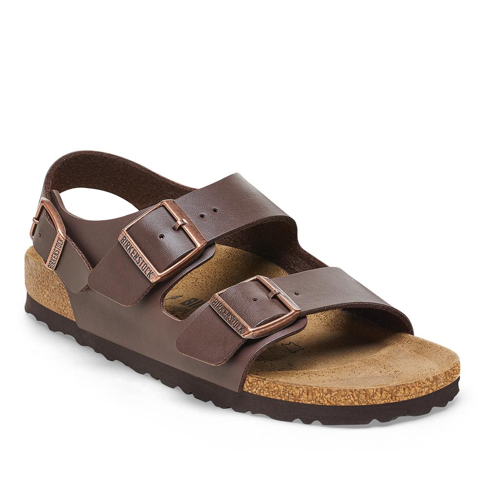 Pánske klapky Birkenstock Milano BF 34701 - hnedé