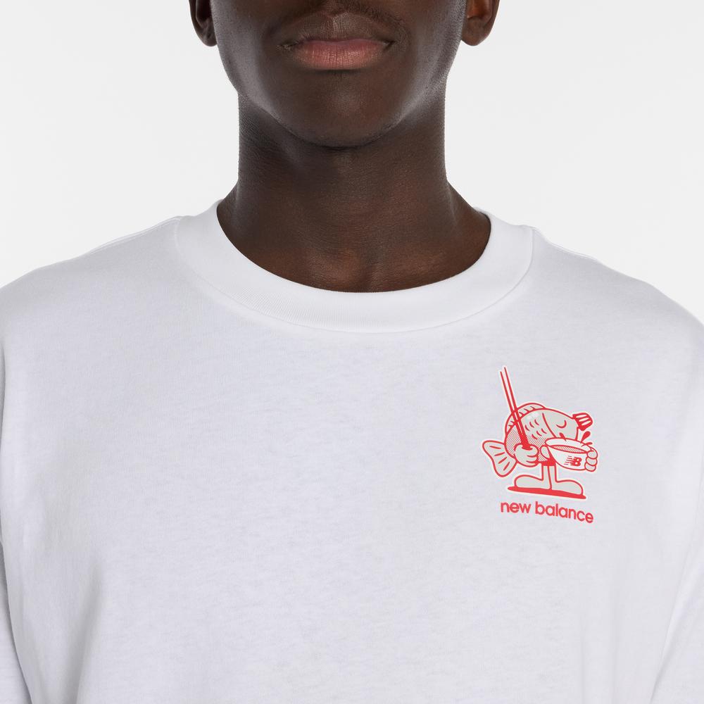 Pánske tričko New Balance MT61H51DWT - biele