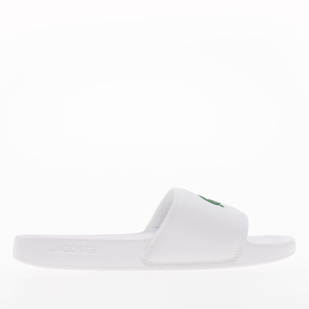 Klapky Lacoste Serve Sliders 749CMA0041-082 - biele