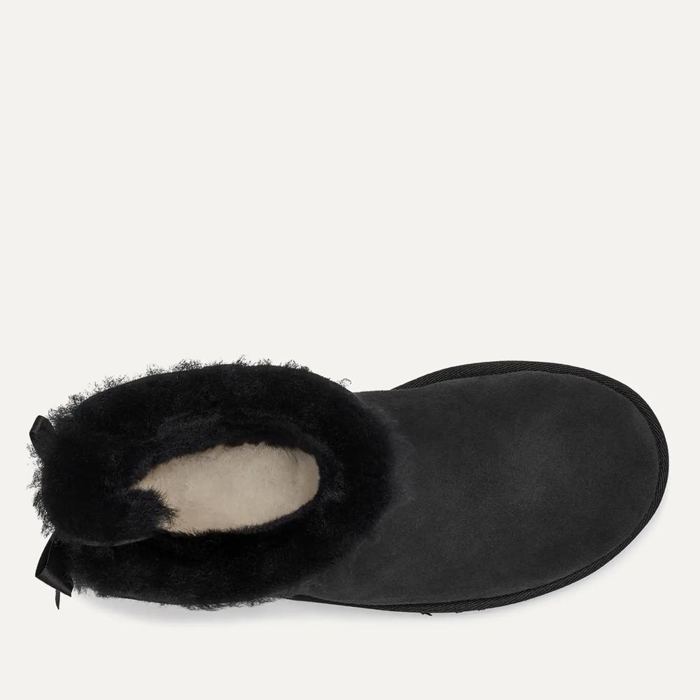 Topánky dámske UGG W Mini Bailey Bow II 1016501-BLK - čierne