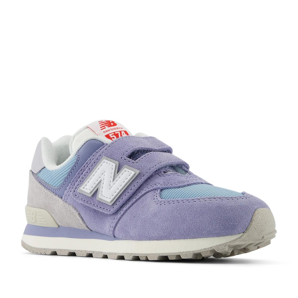 Detské topánky New Balance PV574BLG - fialové