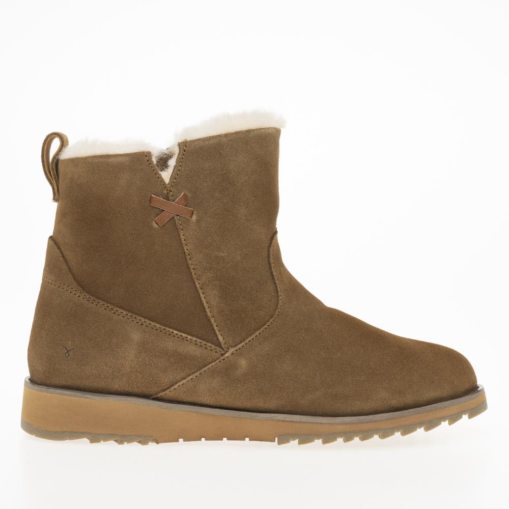 Topánky Emu Australia Beach Mini 2.0 Deluxe Wool Boot W13012CHES - hnedé