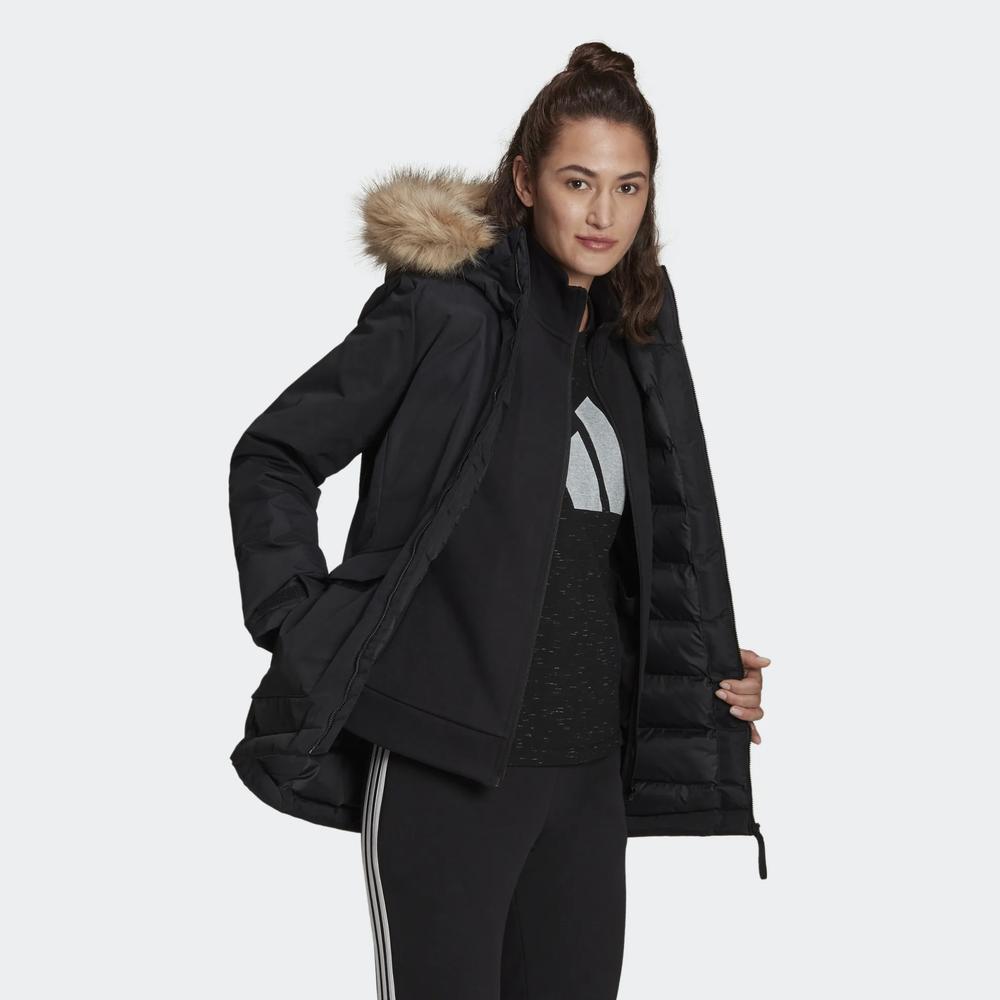 Bunda adidas Utilitas Hooded Hooded Parka GT1707 - čierne
