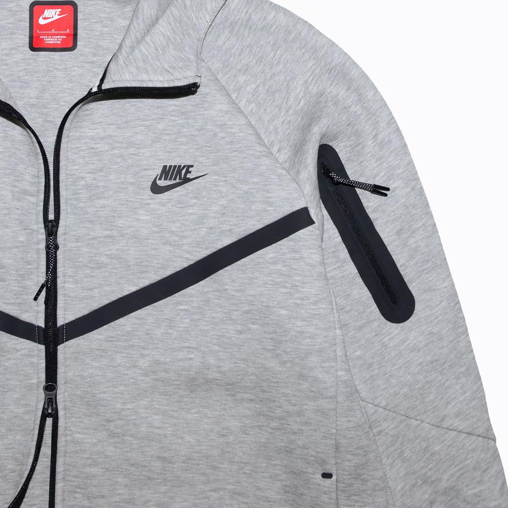 Blúza pánske Nike Tech Fleece Windrunner Full-Zip HV0949-063 - šedý